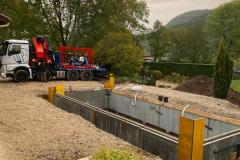 Maconnerie piscine beton Geneve